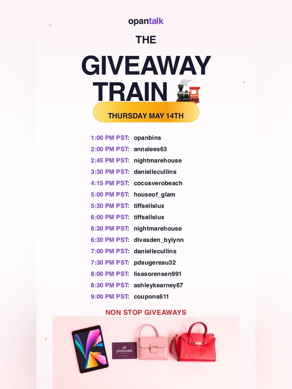 Opan Bins Raid Train Flyer